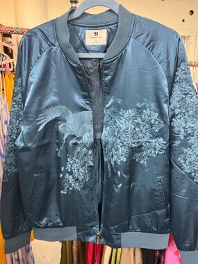 Standard Issue Satin Embroidered Bomber Jacket